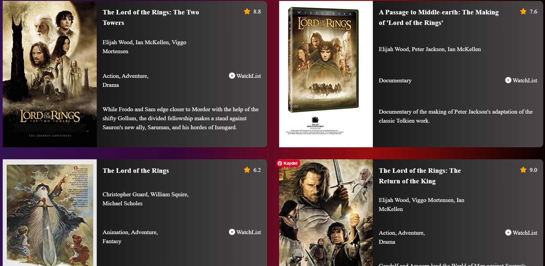 Movie WatchList