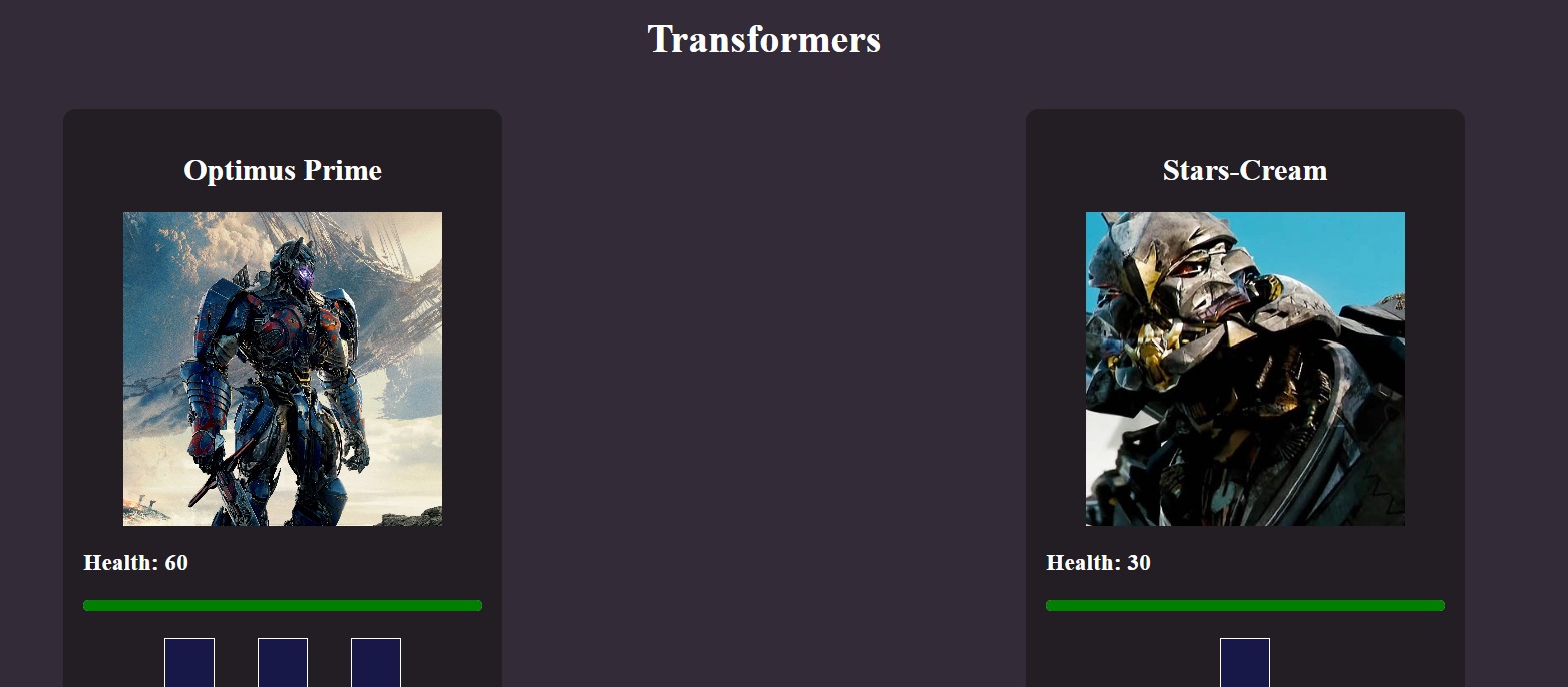 Transformers RPG Game